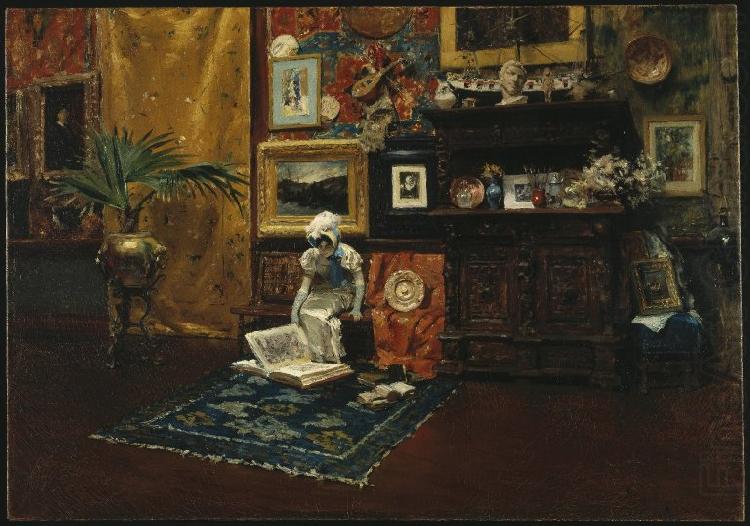 William Merrit Chase Studio Interior china oil painting image